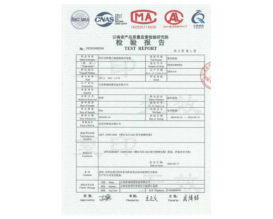 檢驗(yàn)報(bào)告