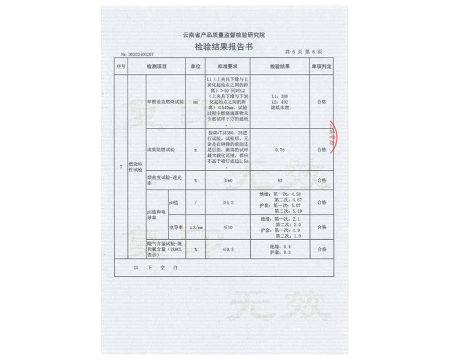 檢驗(yàn)結(jié)果報(bào)告書