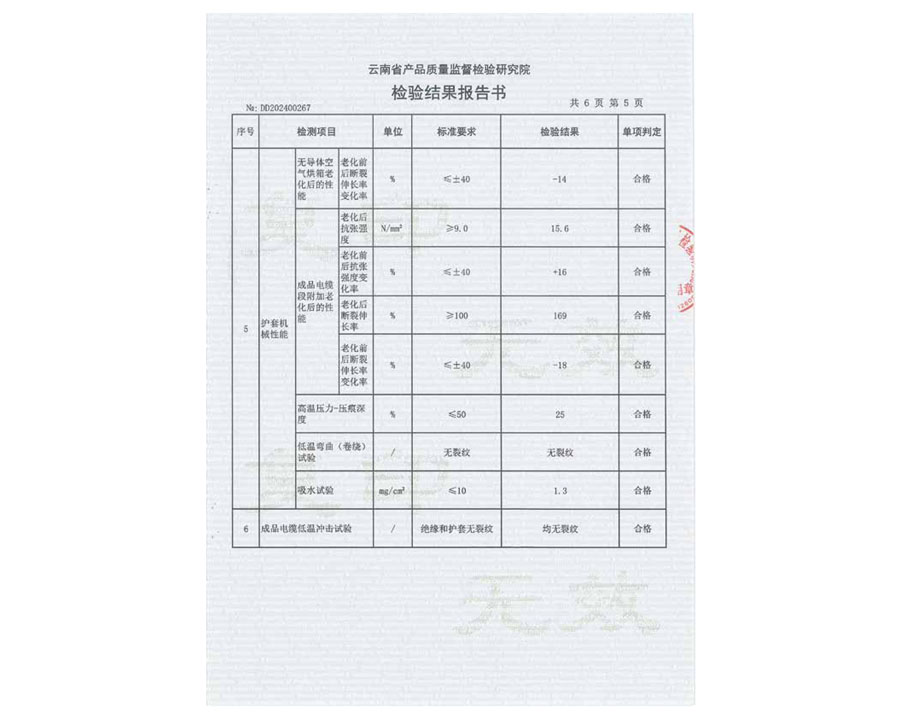檢驗(yàn)結(jié)果報(bào)告書