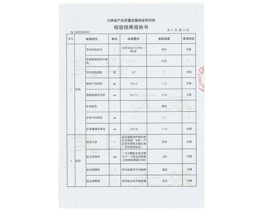 檢驗(yàn)結(jié)果報(bào)告書(shū)